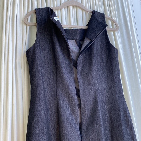 Calvin Klein - size 8 - easy shift dress - beautiful blue w texture - Picture 6 of 6